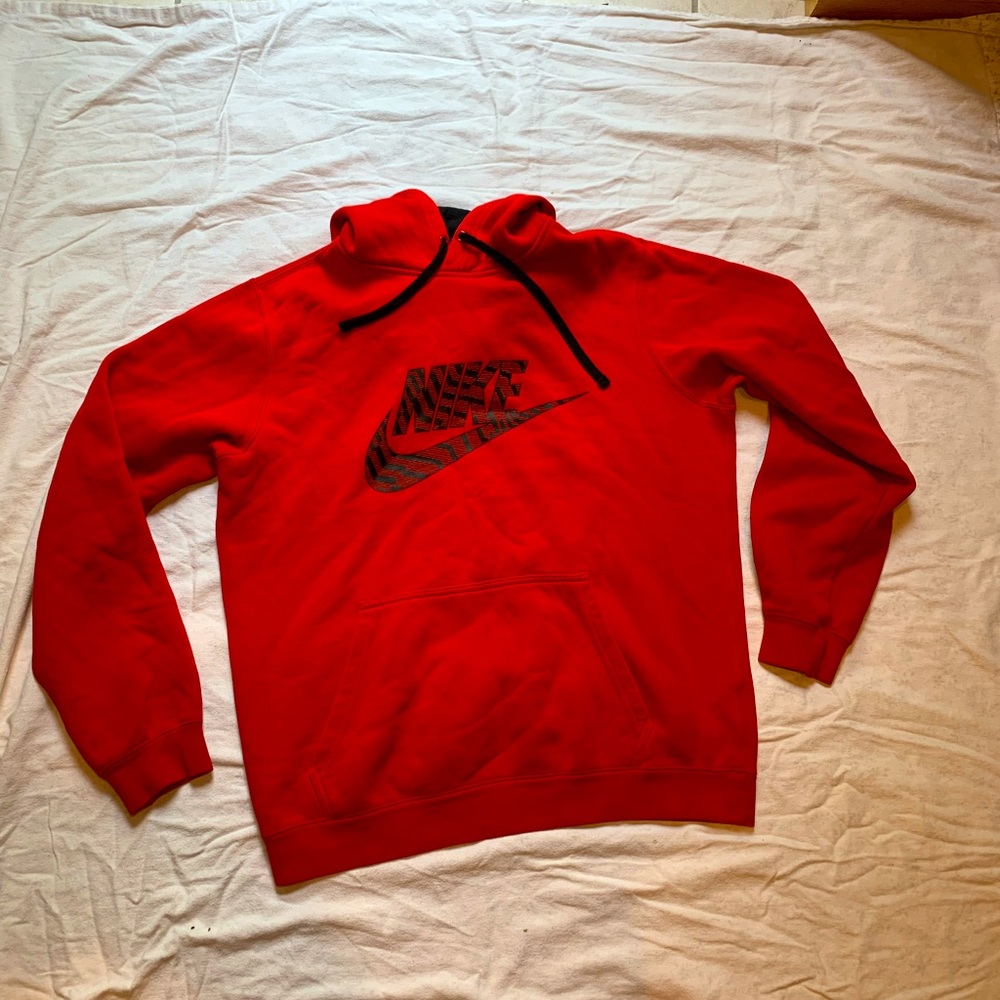 Like New Red Nike Hooded Sweatshirt